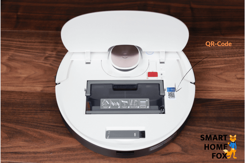 Adding the OZMO T8 to the app by scanning the QR code.